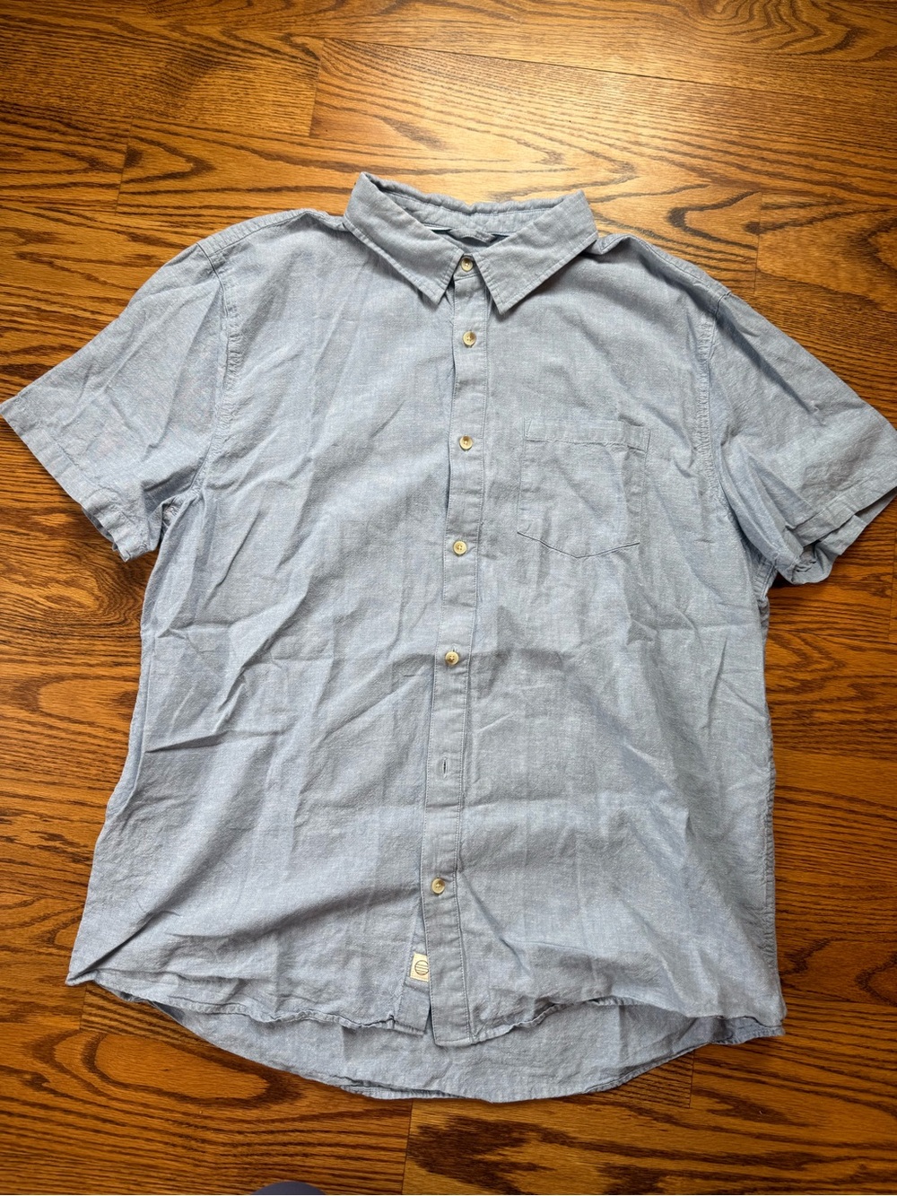 Marine Layer Light Blue Better Than Linen Short-Sleeve Shirt